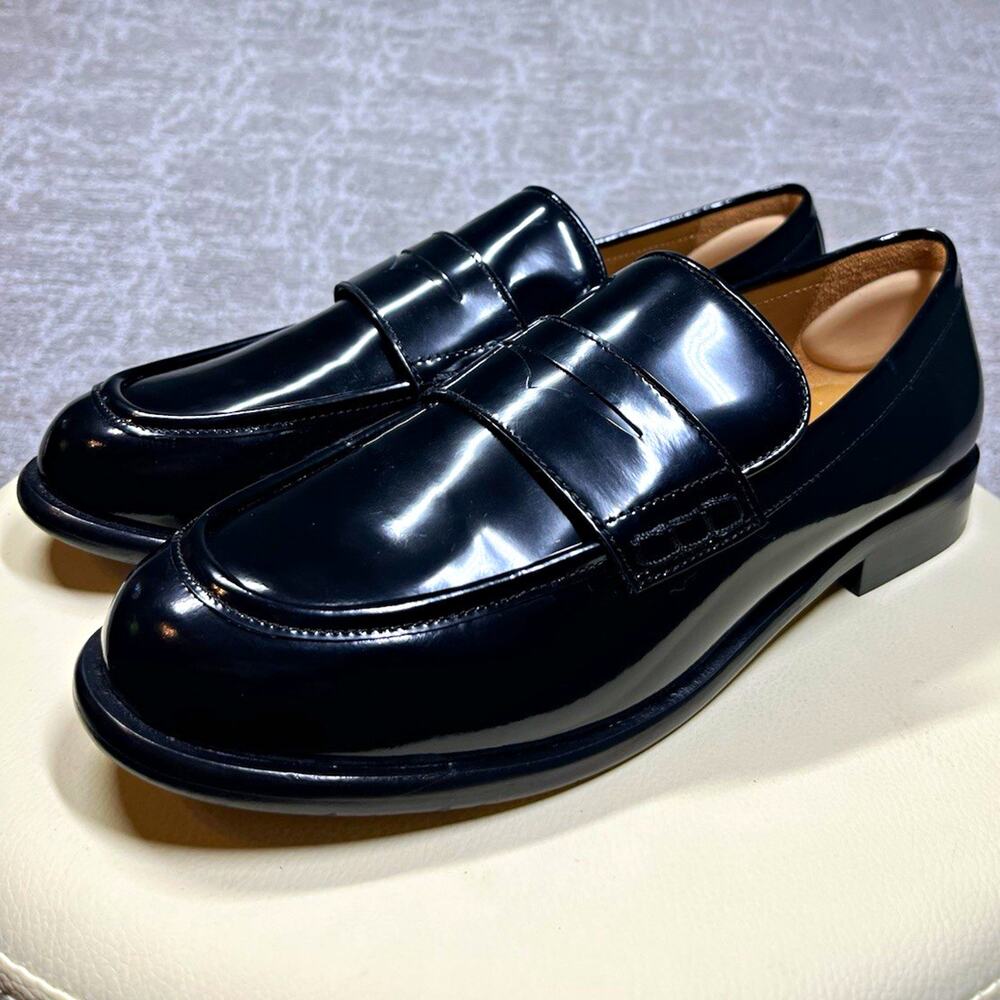 Thursday Boot Co Polished Black Leather Penny Loafer Women Size 11